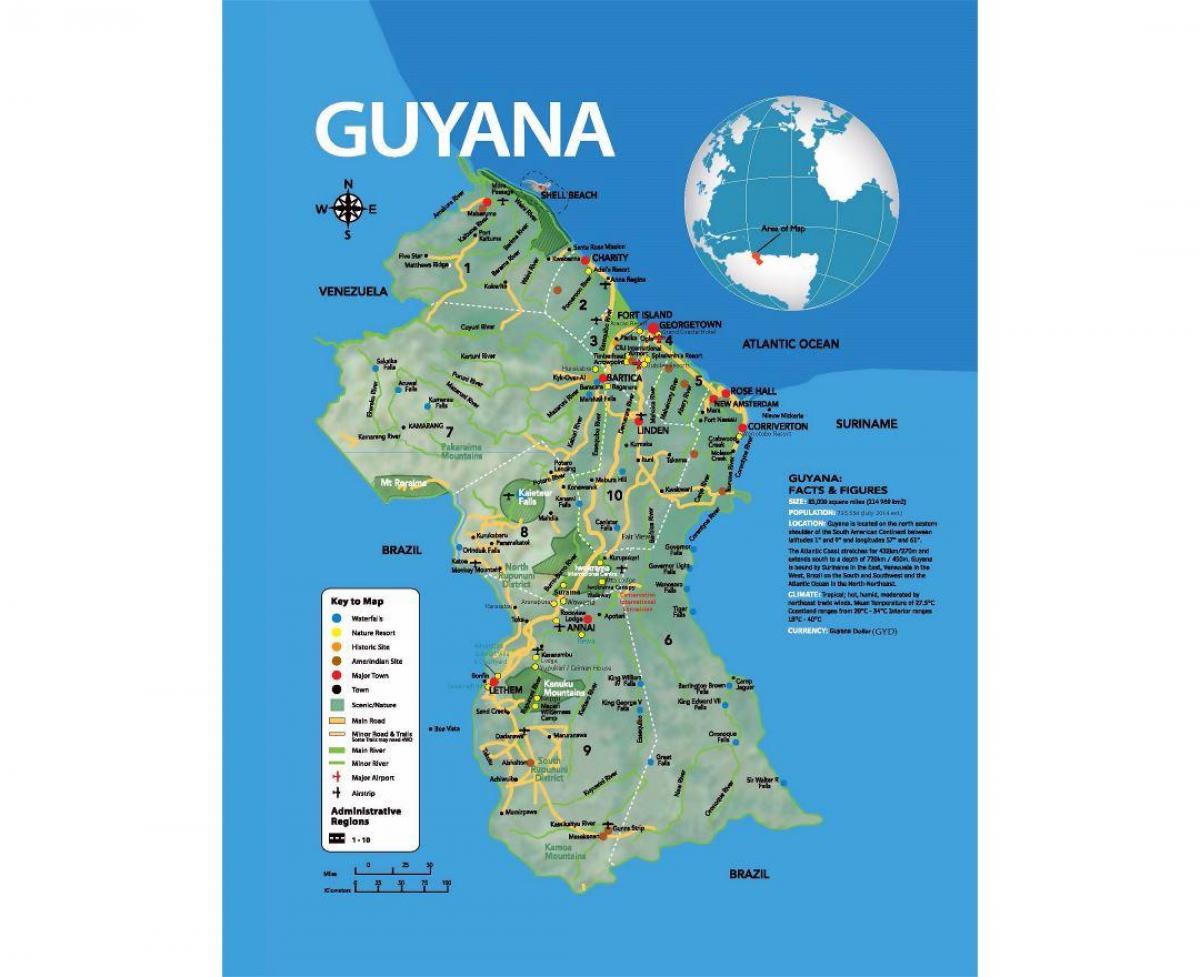 Map Showing How The Amerindians Came To Guyana - Map Of Map Showing How ...